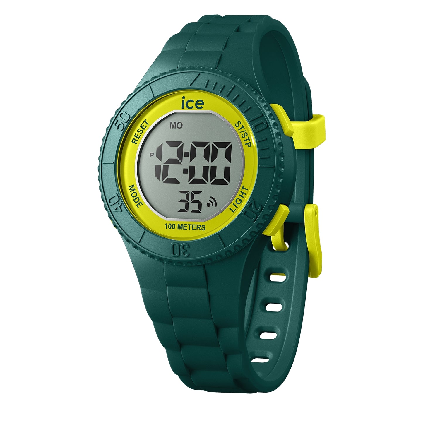 Ice 21622 watch for unisex with a yellow dial and silicone strap.