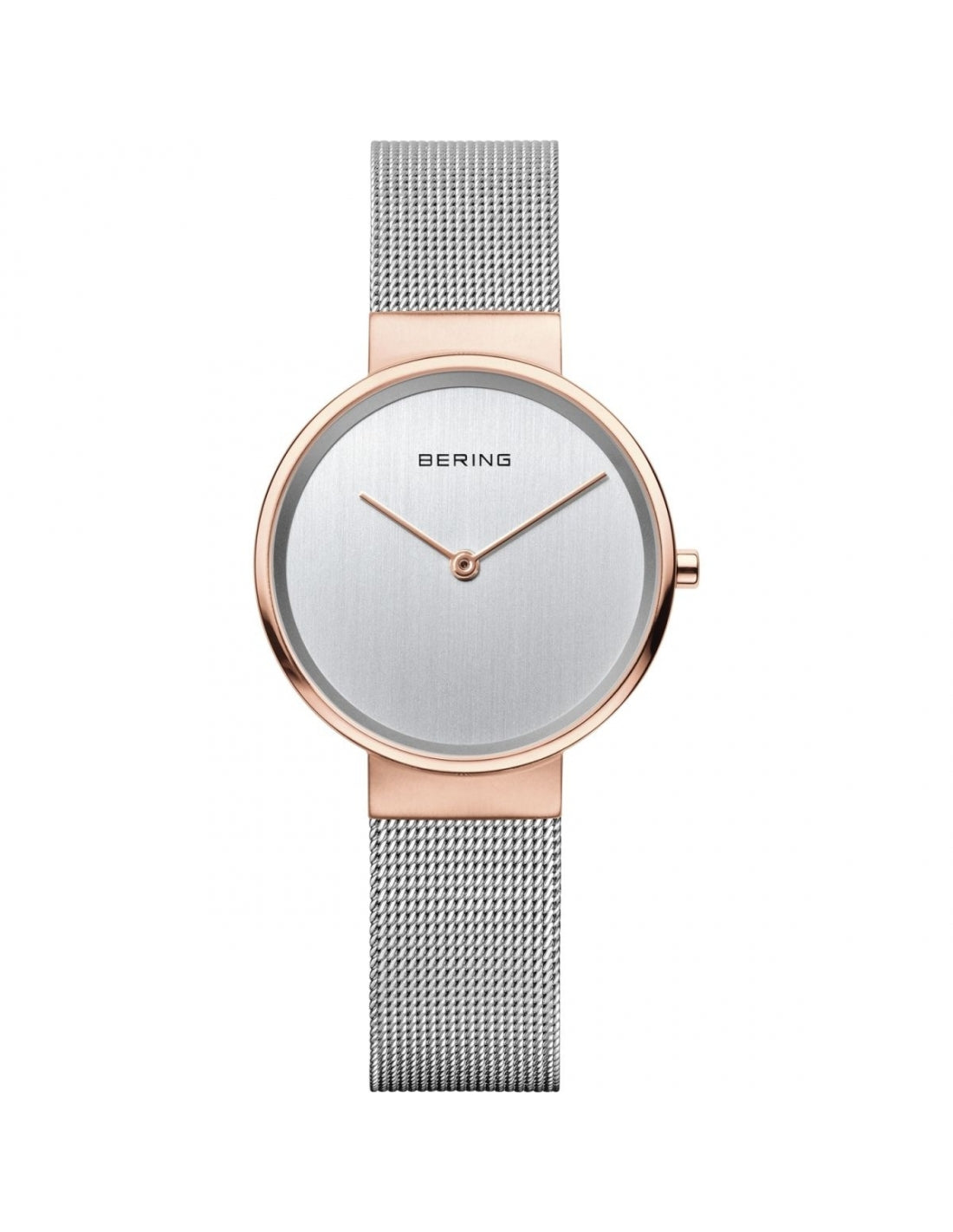 Bering 14531-060 watch for women with a white dial and steel strap.