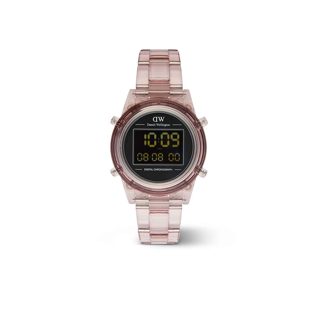 Daniel Wellington DW00100764 watch for unisex with a black dial and resin strap.