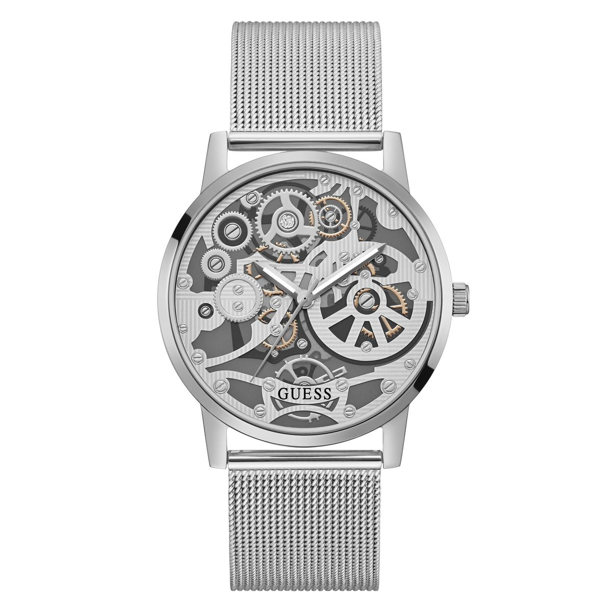 Guess GW0538G1 watch for man with a grey dial and stainless steel strap.