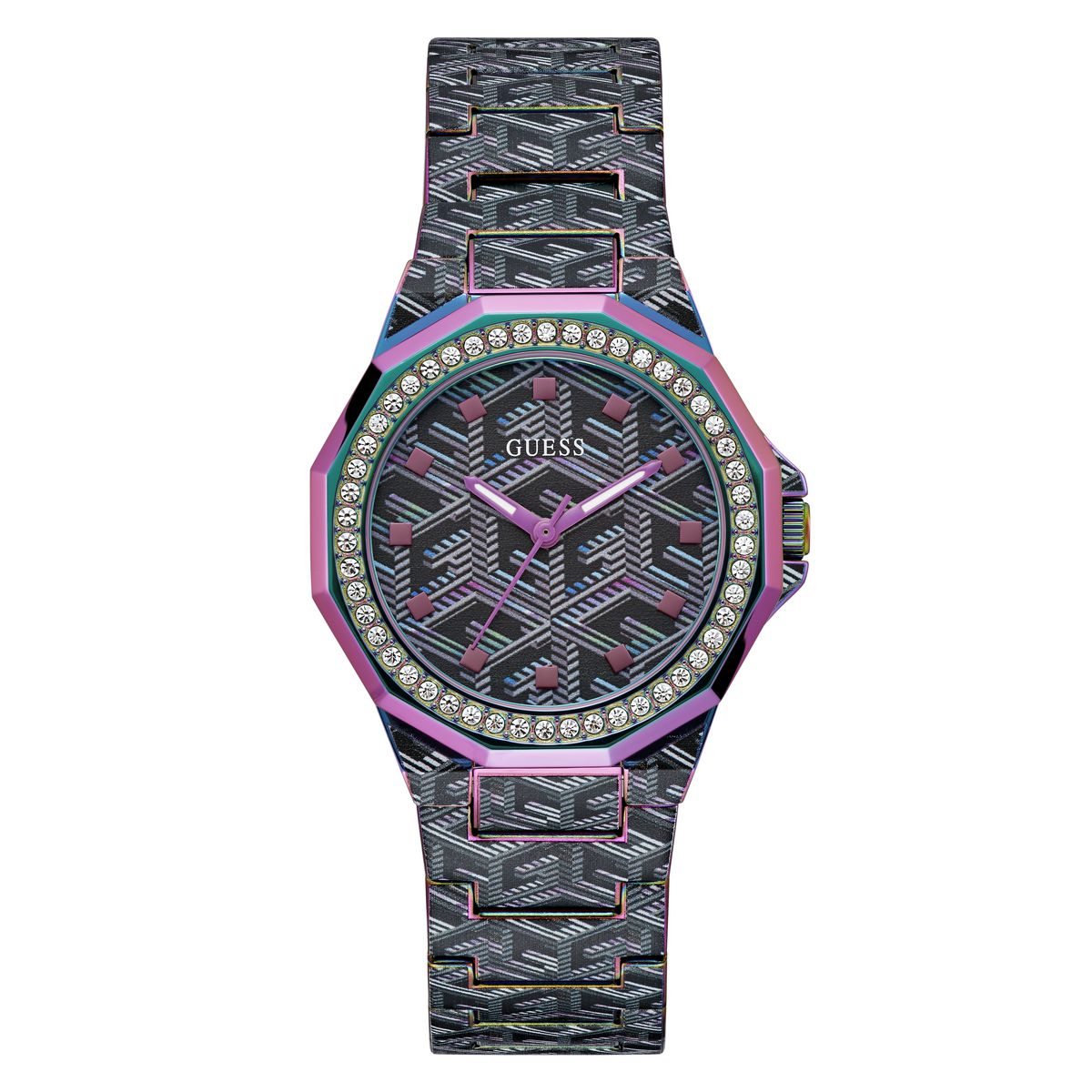 Guess GW0597L2 watch for women with a grey dial and stainless steel strap.