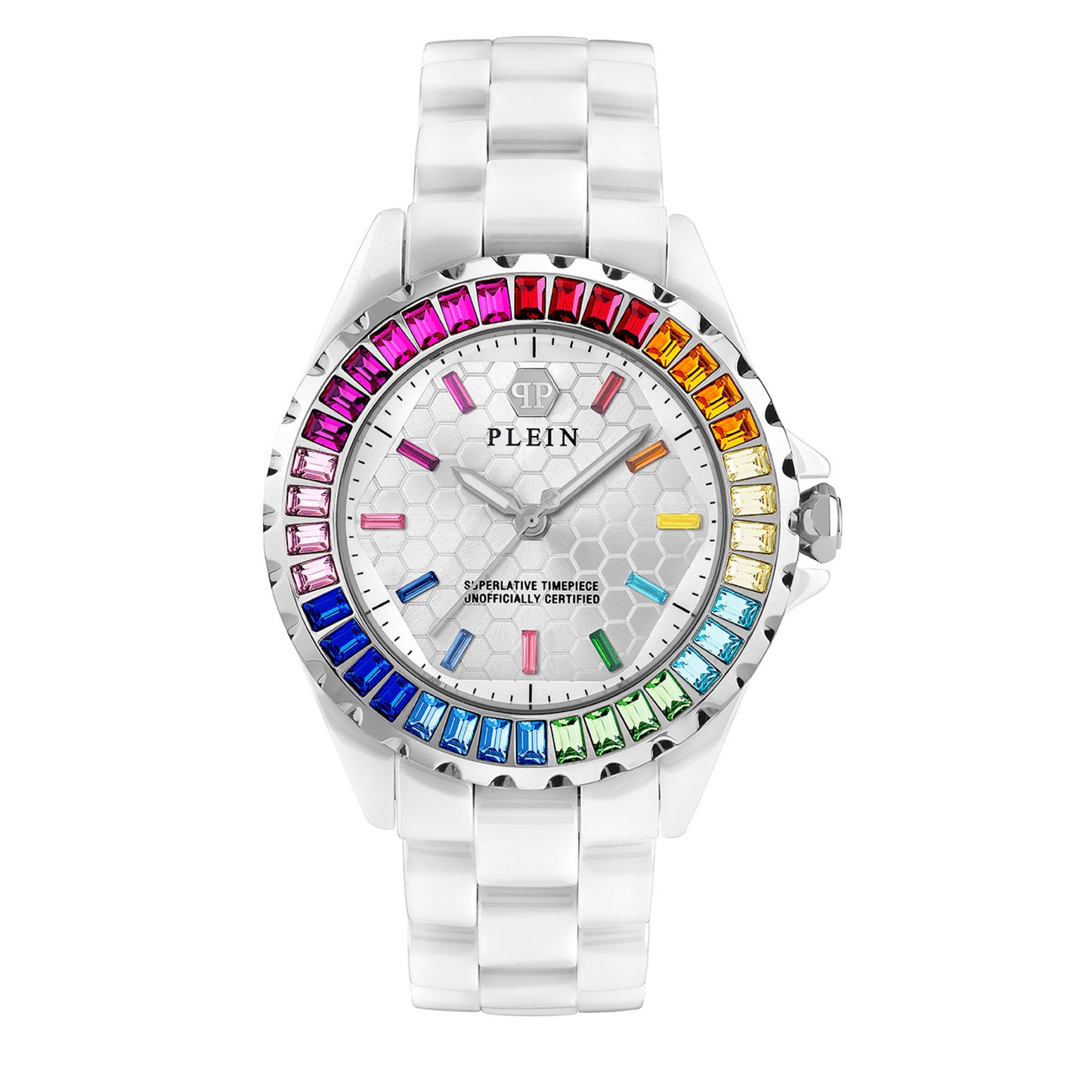 Philipp Plein PWPPA0124 watch for women with a white dial and ceramics strap.