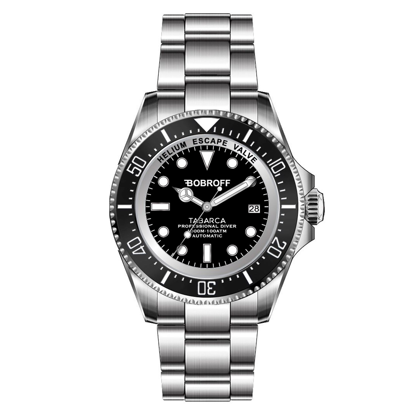 Bobroff BF001 Men Watch 44mm 100ATM