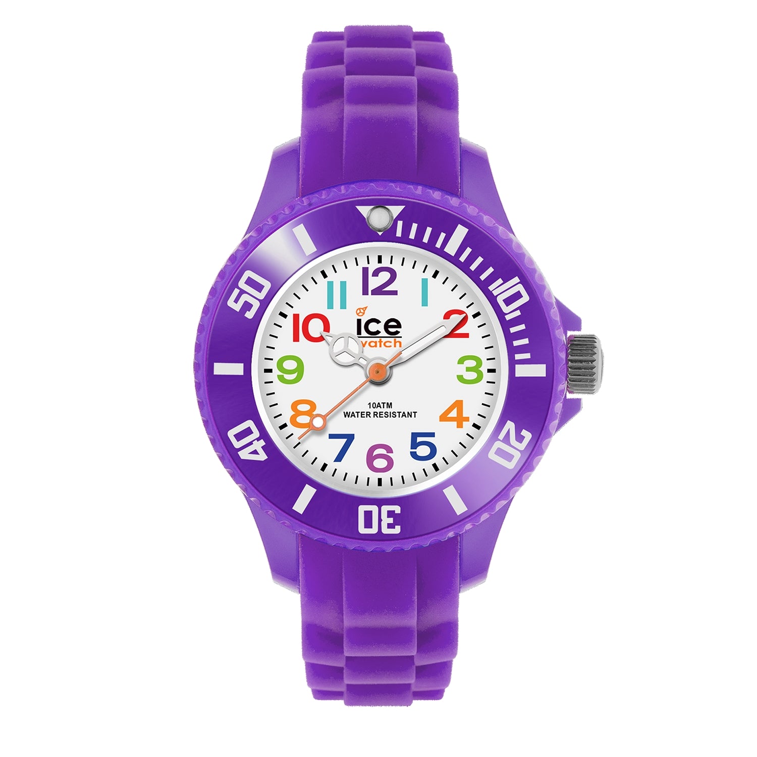 Ice 788 watch for childish with a white dial and silicone strap.