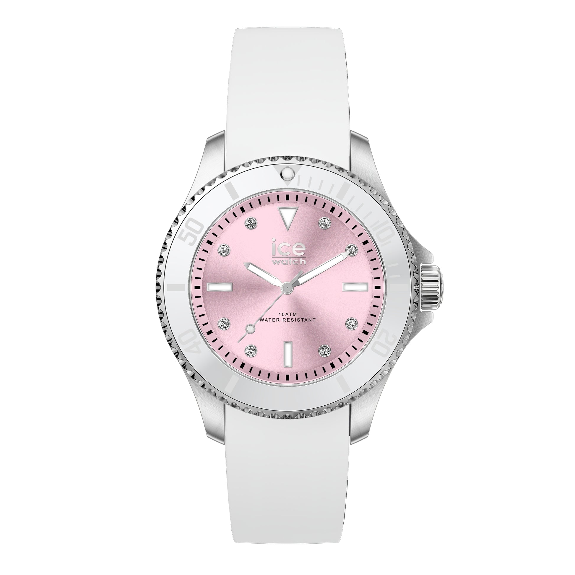 Ice 20366 watch for women with a pink dial and silicone strap.