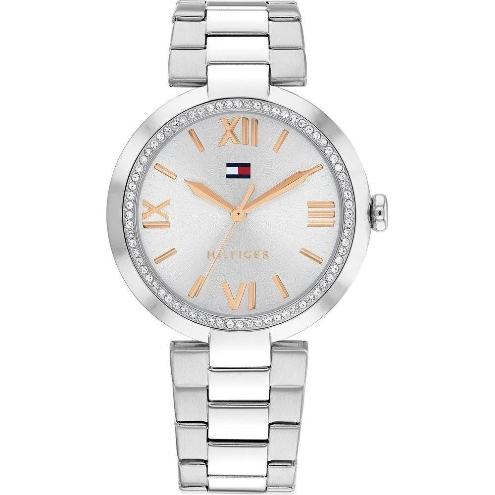 Tommy Hilfiger 1782681 watch for women with a grey dial and stainless steel strap.