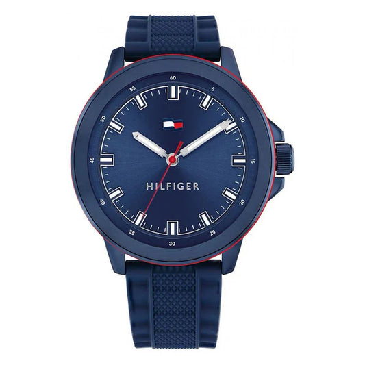 Tommy Hilfiger 1792022 watch for man with a blue dial and stainless steel strap.