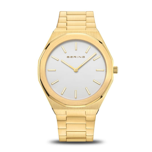Bering 19641-730 watch for man with a white dial and stainless steel strap.