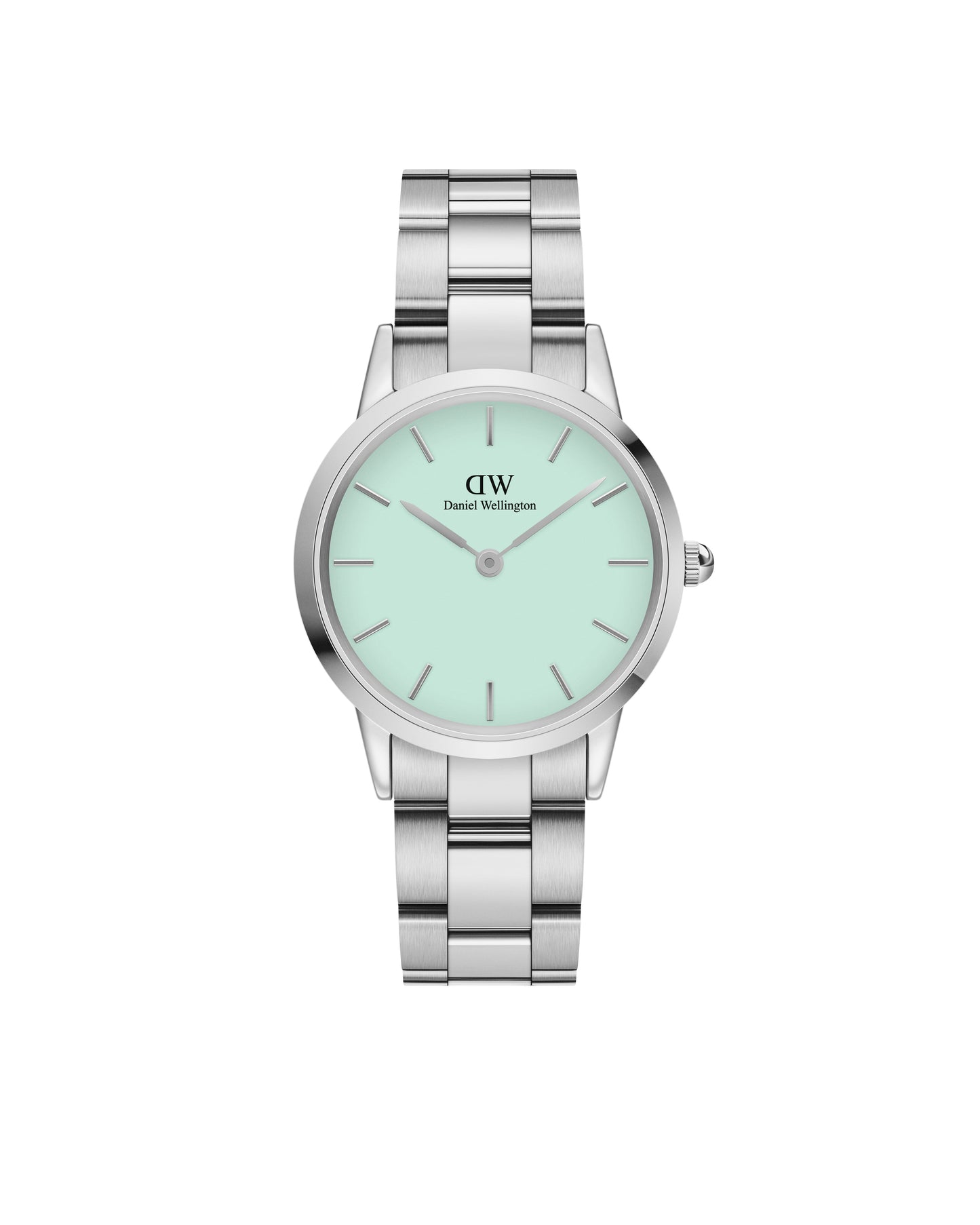 Daniel Wellington DW00100538 watch for women with a green dial and stainless steel strap.