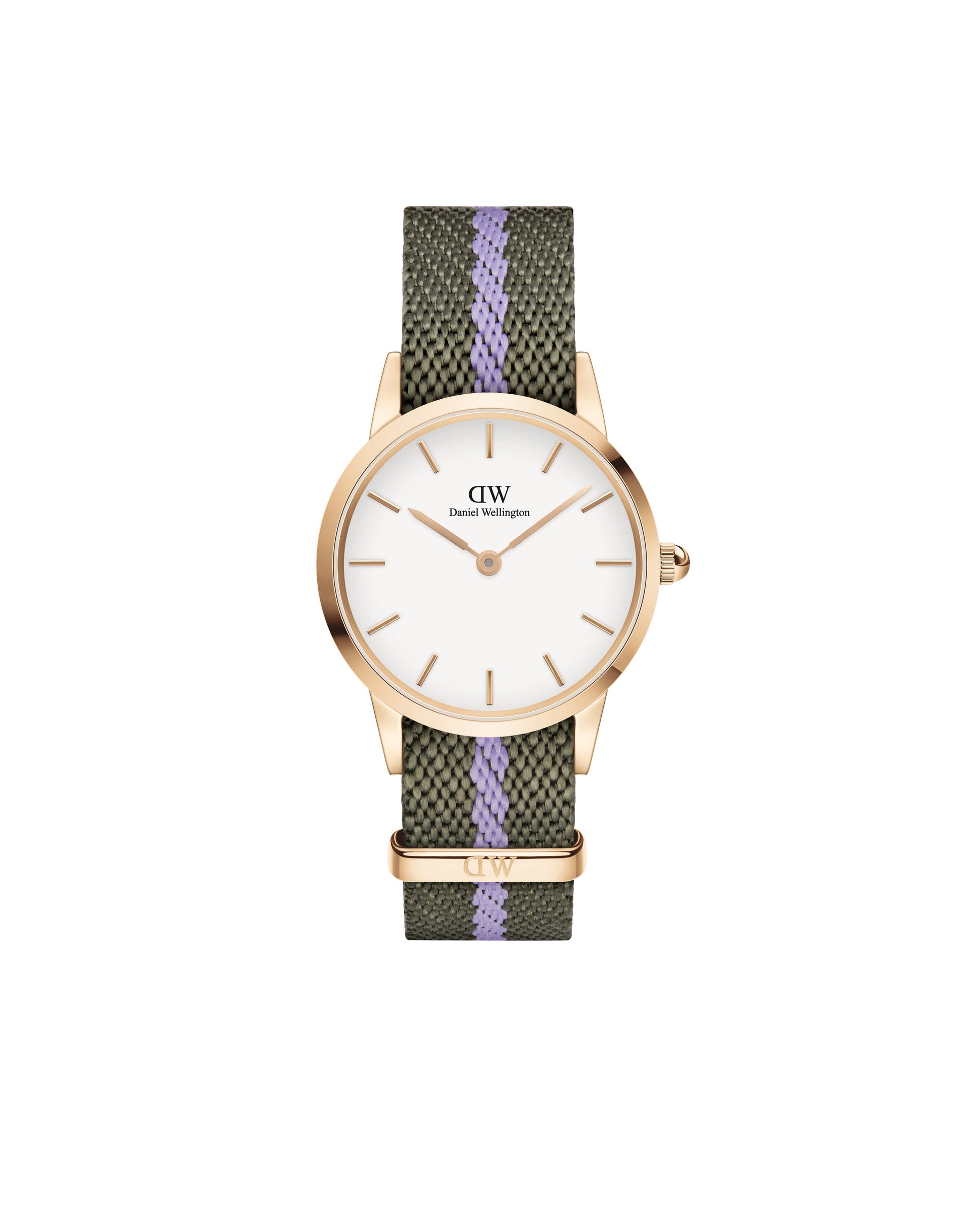 Daniel Wellington DW00100680 watch for women with a white dial and nylon strap.