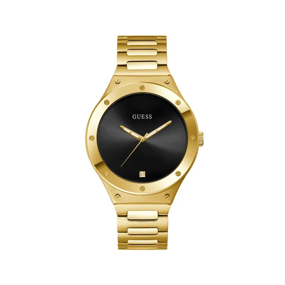 Guess GW0427G2 watch for man with a black dial and stainless steel strap.