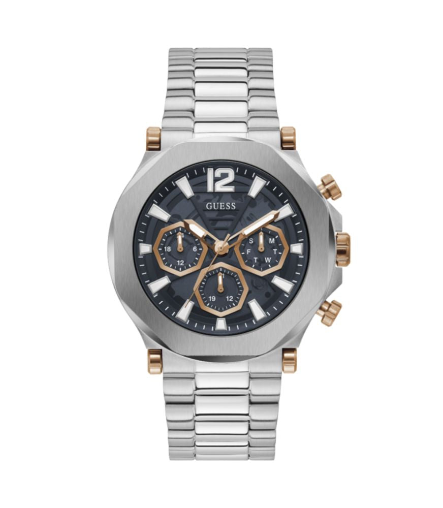 Guess GW0539G1 watch for man with a grey dial and stainless steel strap.