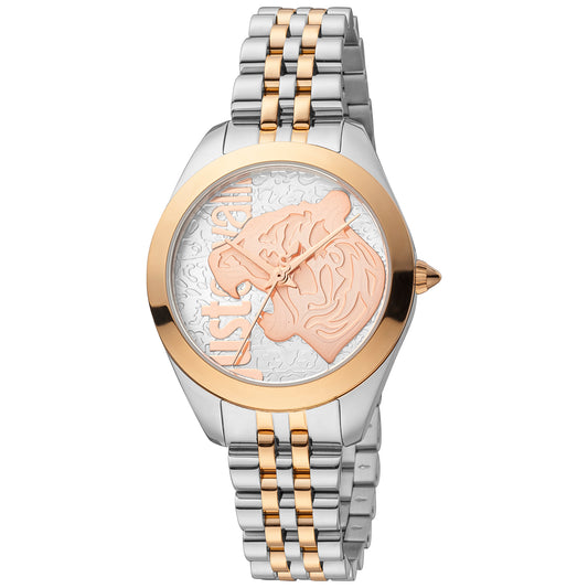 Just Cavalli JC1L210M0185 watch for women with a multicolored dial and stainless steel strap.