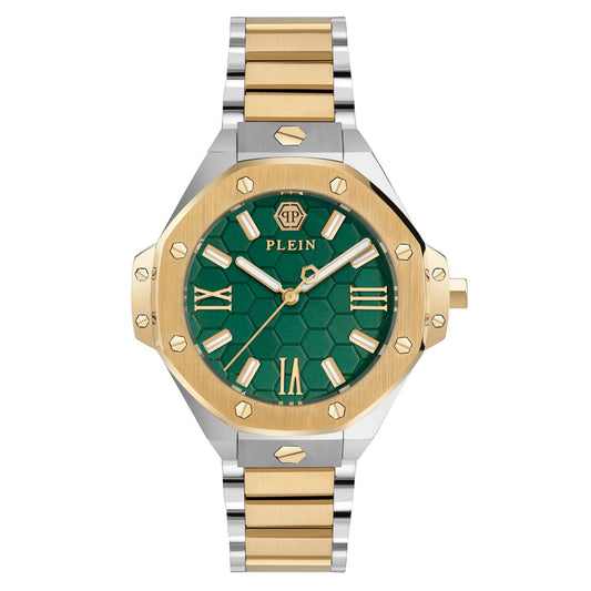 Philipp Plein PWBDA0724 watch for women with a green dial and stainless steel strap.