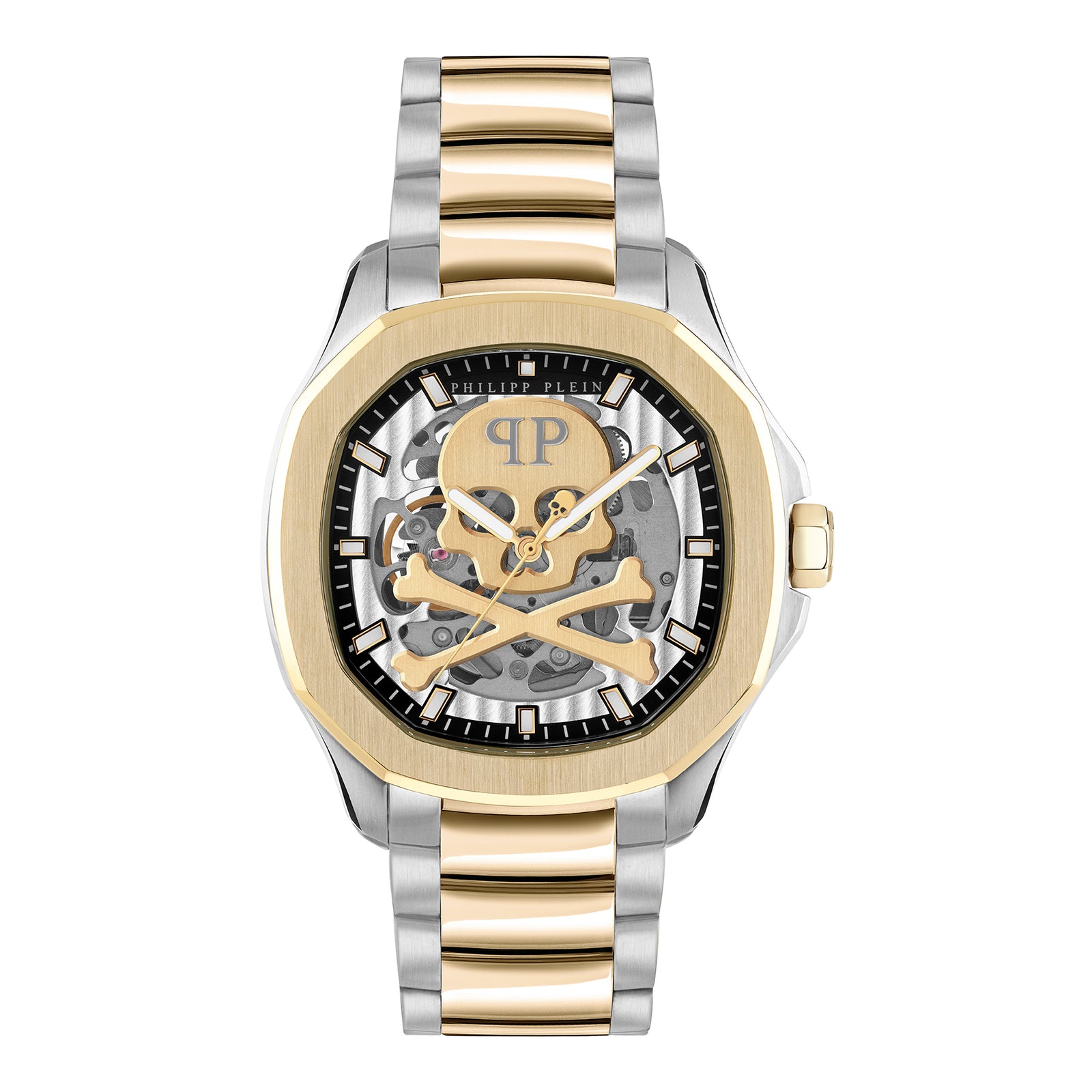 Philipp Plein PWRAA0323 watch for man with a grey dial and stainless steel strap.
