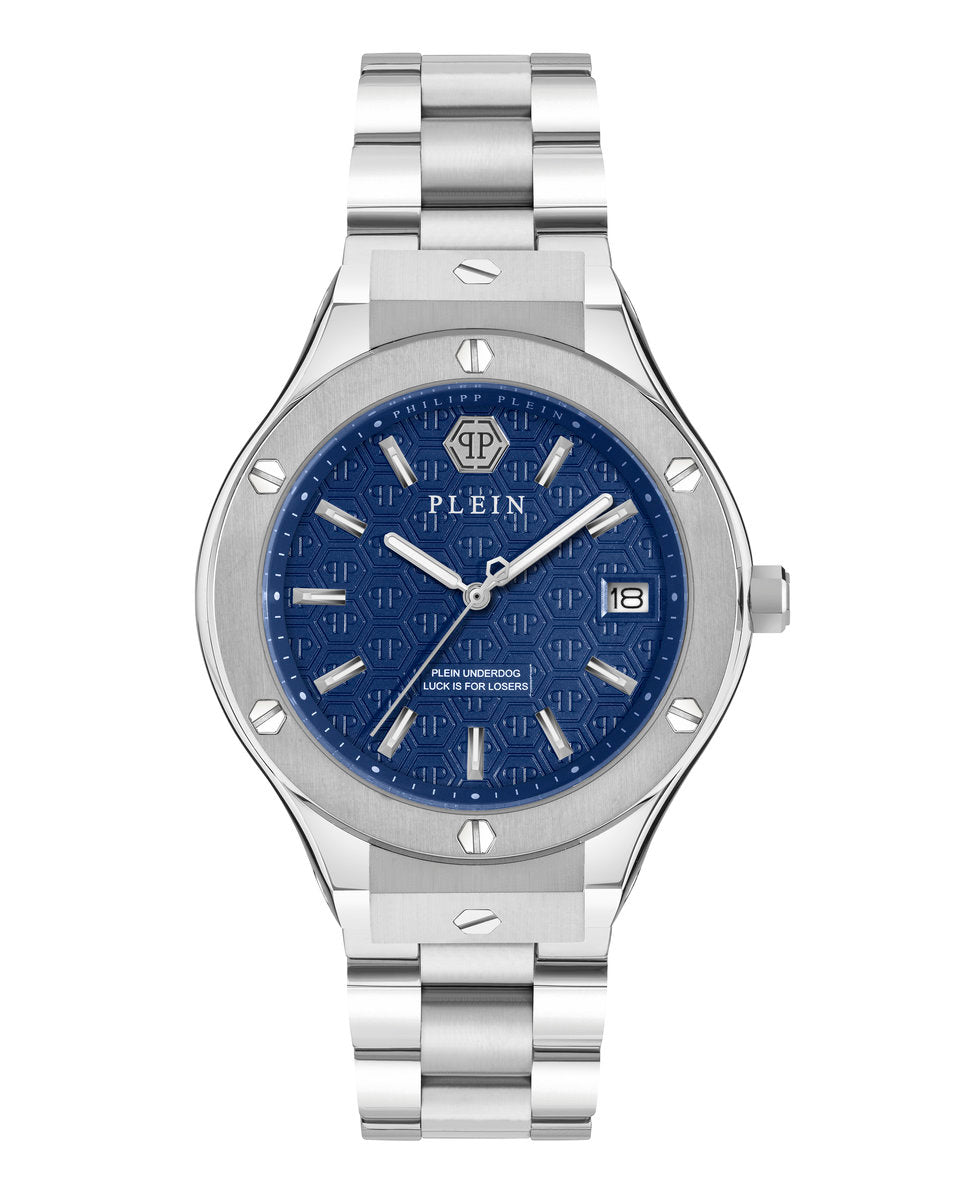 Philipp Plein PWUFA0425 watch for man with a blue dial and stainless steel strap.