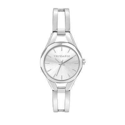 Trussardi R2453159502 watch for women with a grey dial and stainless steel strap.