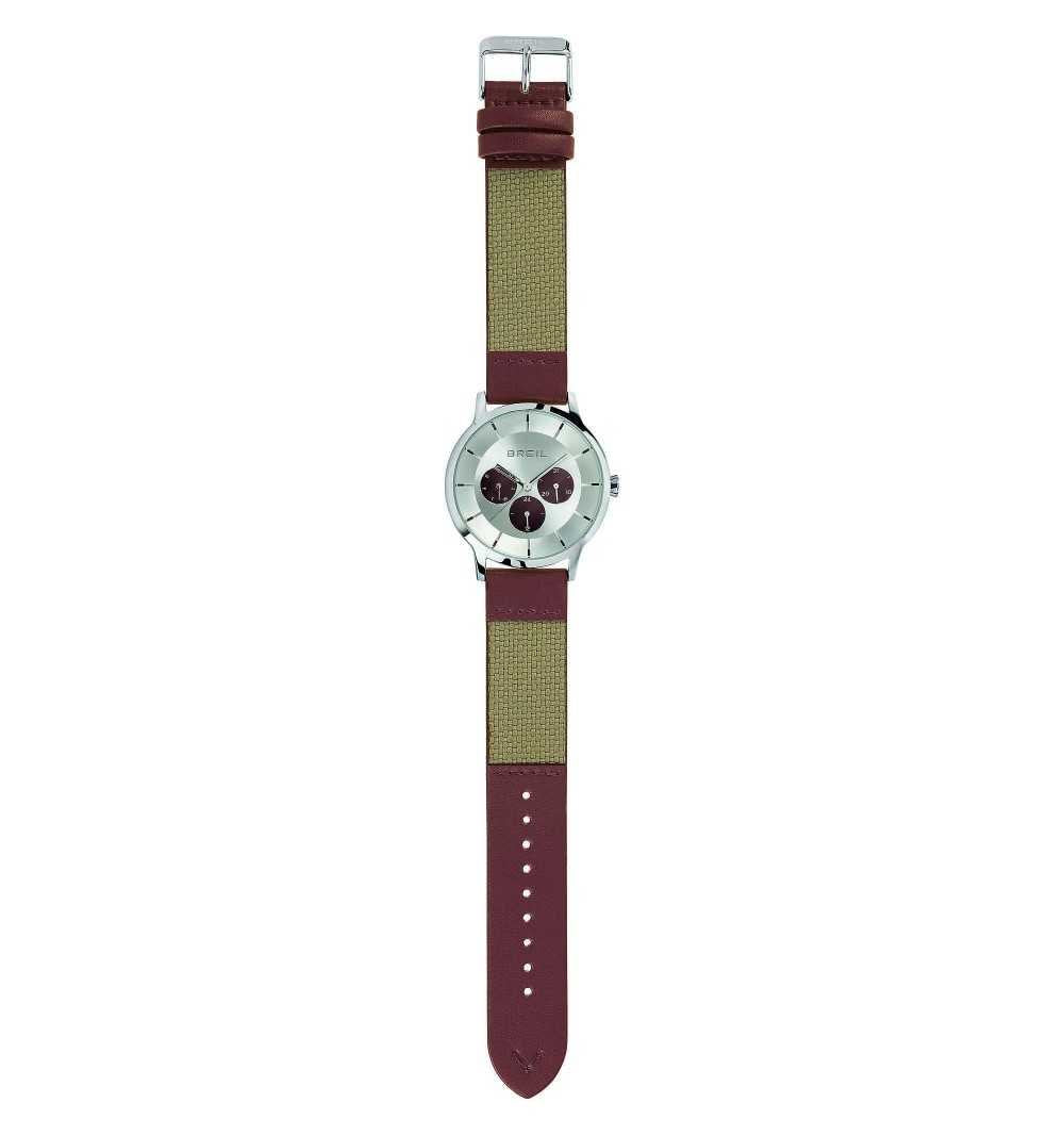 Breil TW1733 watch for man with a white dial and fabric strap.