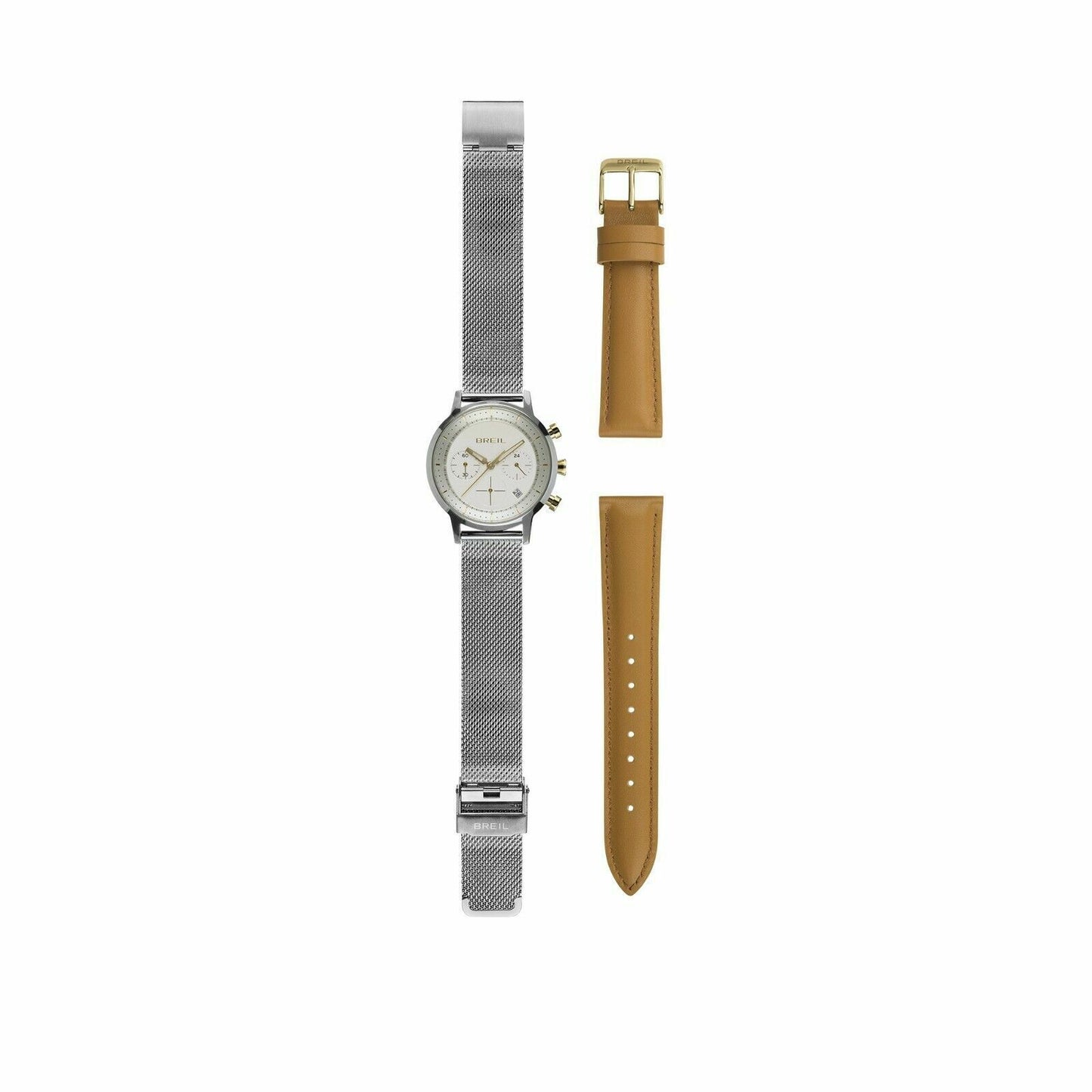 Breil TW1825 watch for women with a white dial and stainless steel strap.