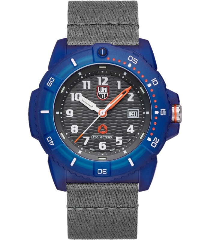 Luminox XS.8902.ECO watch for man with a grey dial and nylon strap.