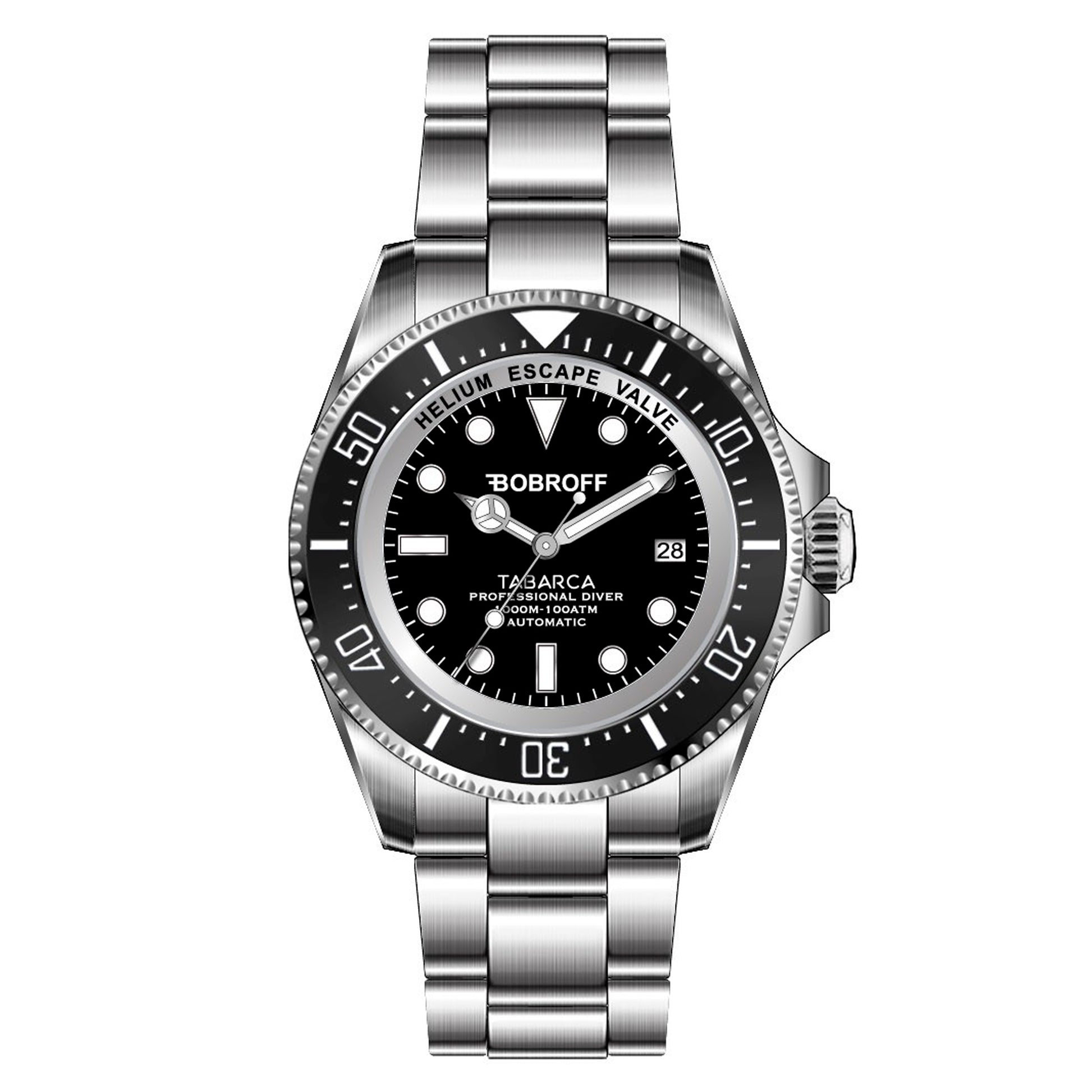 Bobroff BF001 Men Watch 44mm 100ATM
