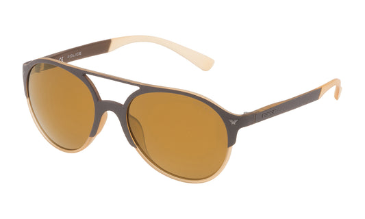 Police SPL163557ESG Sunglasses Unisex 55/19/140